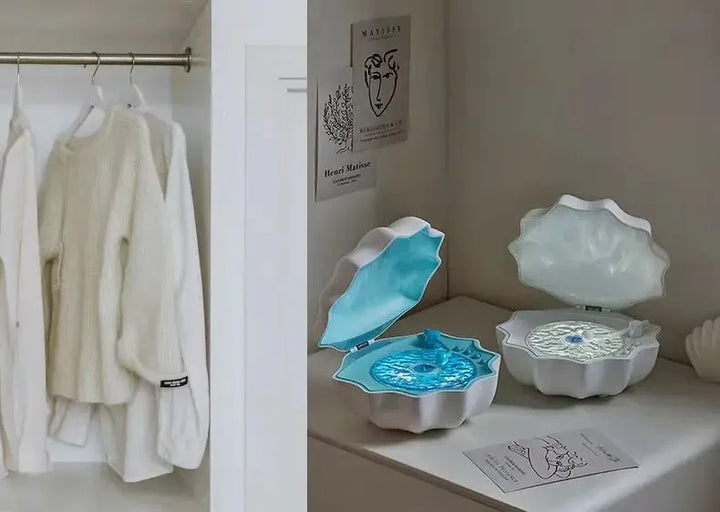 Coastal Night Light Speaker | Shell Design With Ocean Ambience