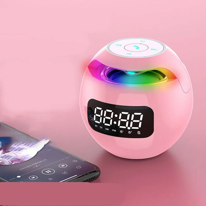 Smart Digital Alarm Clock | RGB Light Bluetooth Speaker Display