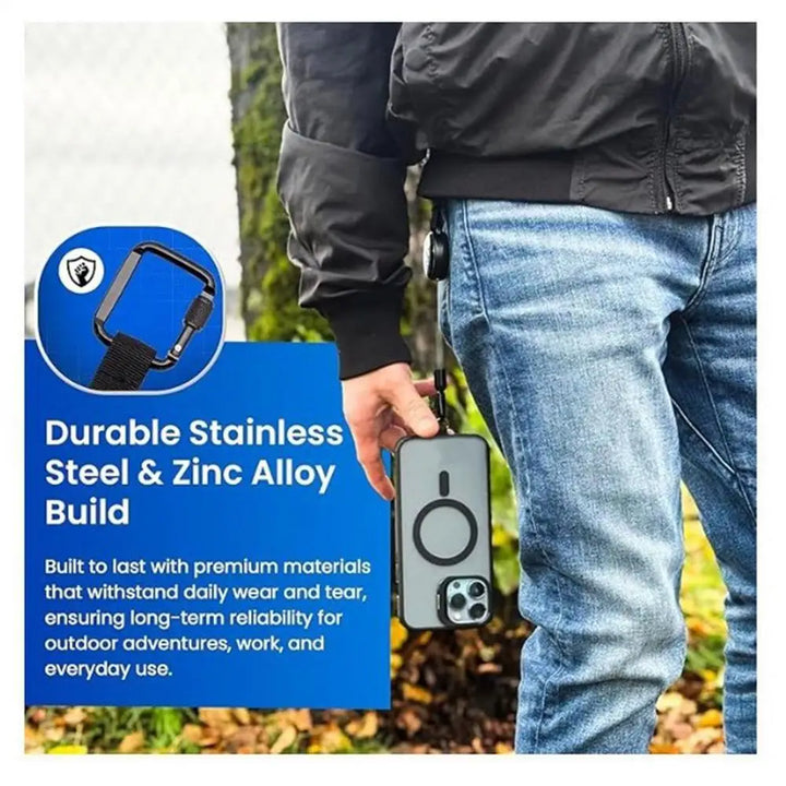 Retractable Phone Security Holder | Anti-Theft Belt Clip Design