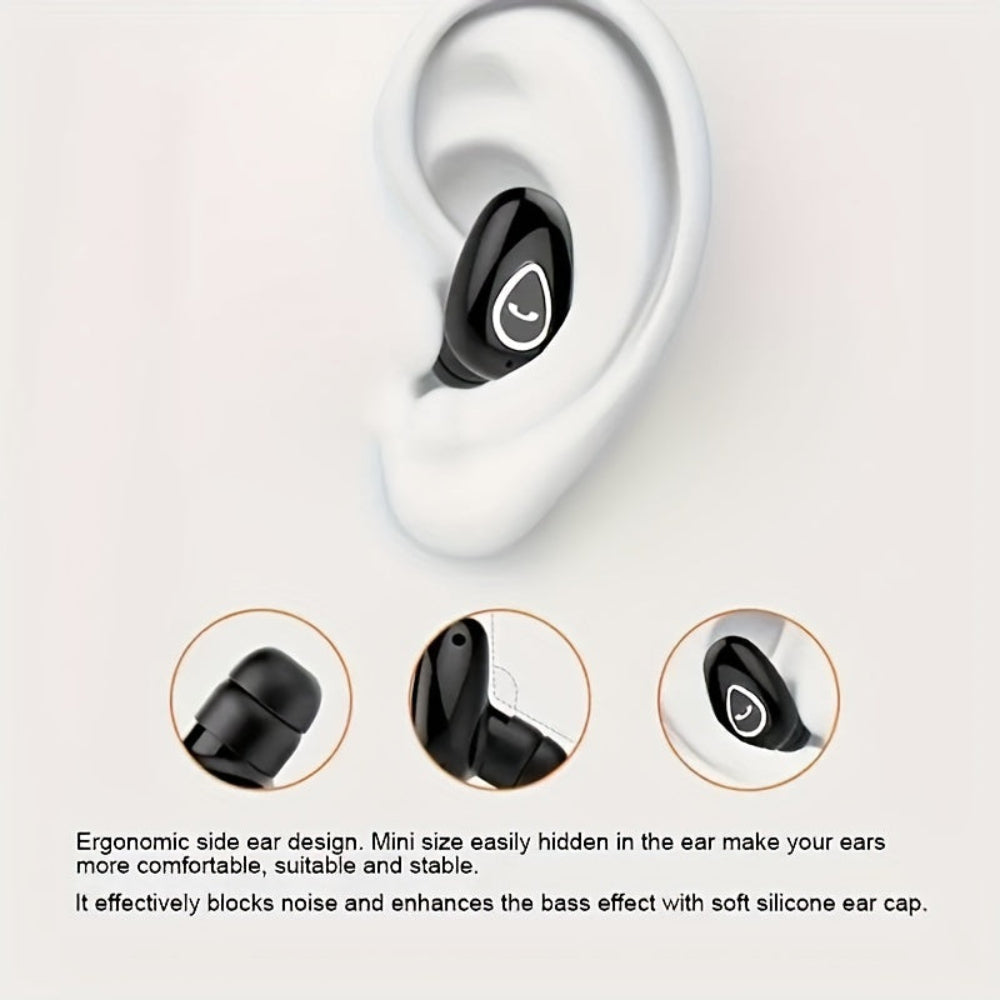 Wireless Bluetooth Earbud | Compact Single Ear Design with Clear Call Quality