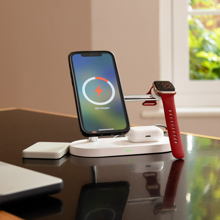 Wireless Charging Station | 4-in-1 Multi-Device Dock with LED Light
