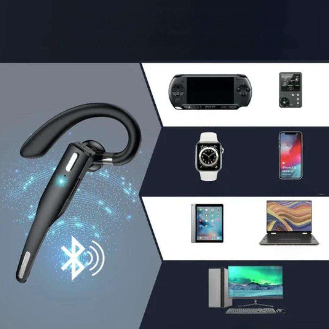 Bluetooth Headset | Professional Noise Cancelling with Digital Display